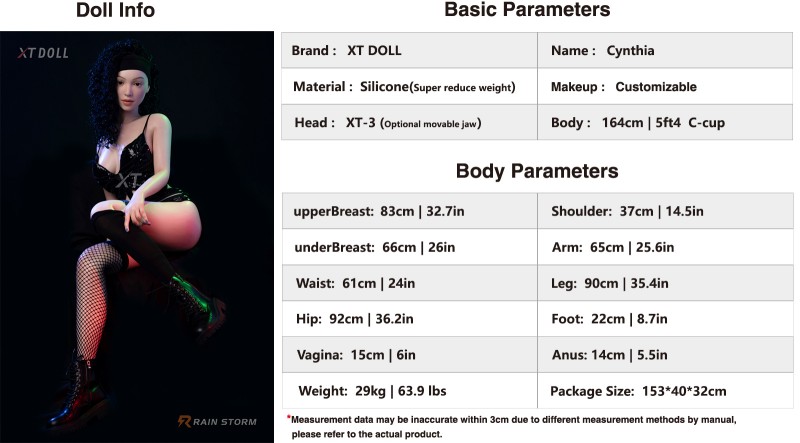 XT-3  Body parameters